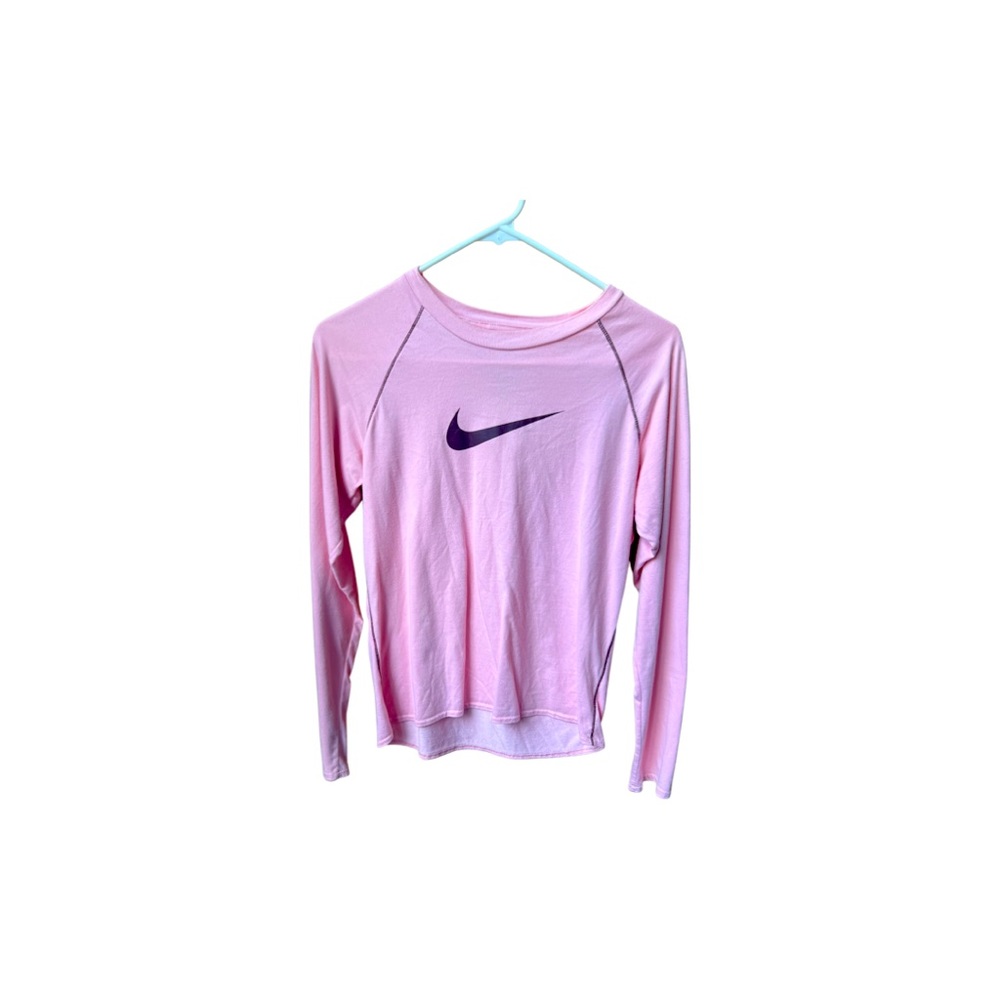 Nike pink long sleeve athletic shirt